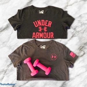Under Armour Bundle, 2 Heat Gear T-Shirts, Size M